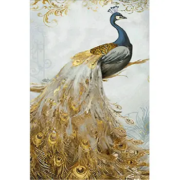 Diy 5D Diamond painting cross stitch kits Golden peacock painting rhinestones square full diamond embroidery stickers decoration
Diy 5D Diamond painting cross stitch kits Golden peacock painting rhinestones square full diamond embroidery stickers decoration