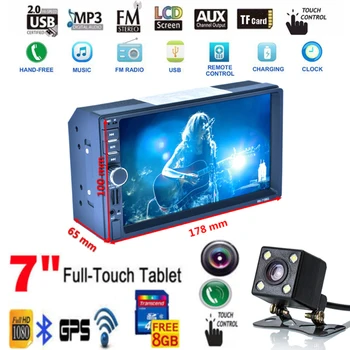 7156G Double 2 Din Car Video Player 7 inch Touch Screen Multimedia player MP5 Player USB FM Bluetooth Support Rear View Camera
7156G Double 2 Din Car Video Player 7 inch Touch Screen Multimedia player MP5 Player USB FM Bluetooth Support Rear View Camera