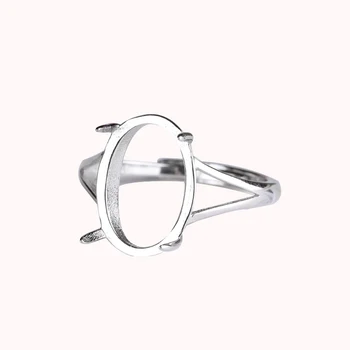 925 Sterling Silver Ring Women Engagement Wedding Ring Semi Mount for 10x14mm Oval Cabochon Amber Opal Agate White Gold Color
925 Sterling Silver Ring Women Engagement Wedding Ring Semi Mount for 10x14mm Oval Cabochon Amber Opal Agate White Gold Color