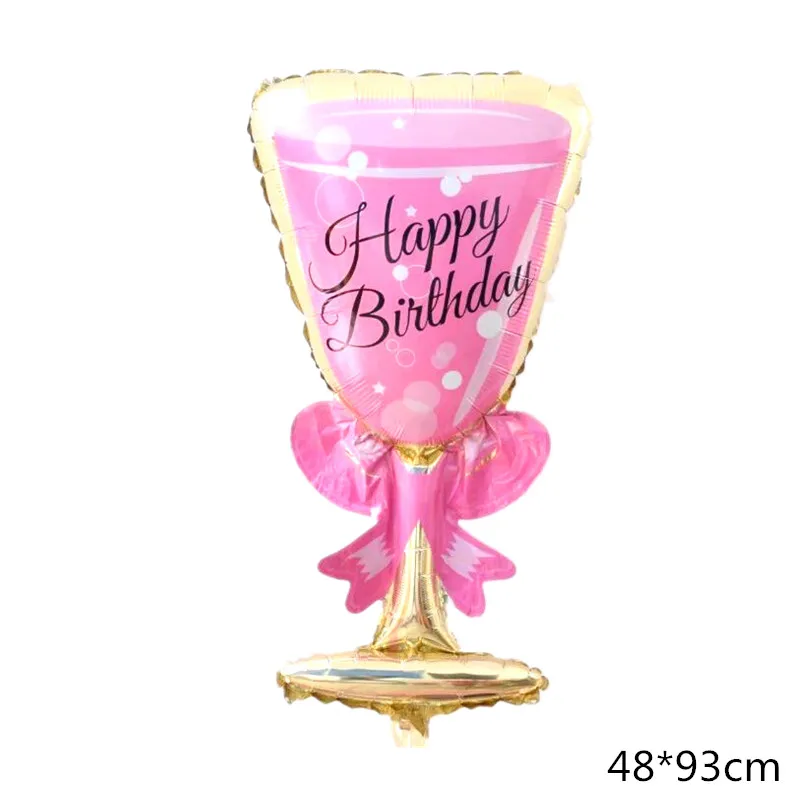 

Giant Party Balloons Champagne Whiskey Wine Cup Bottle Shape Foil Inflatable Balloons for Birthday Wedding Bridal Shower Decor