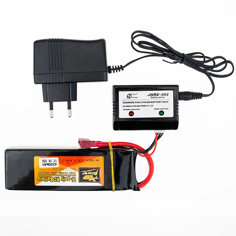 11.1V 4200mAh 3S 35C ZOP Power Lipo Battery T XT60 Plug Connector with Lipo Charger for RC Helicopter Qudcopter Car Airplane
11.1V 4200mAh 3S 35C ZOP Power Lipo Battery T XT60 Plug Connector with Lipo Charger for RC Helicopter Qudcopter Car Airplane