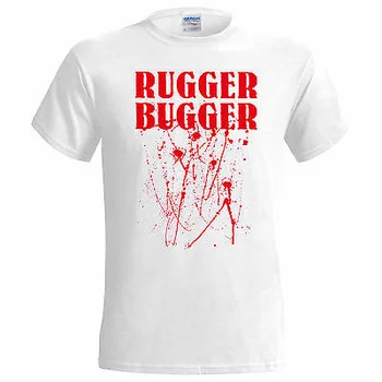 Rugger Bugger Mens T Shirt 6 Nations World Cup England Wales (No Blood)