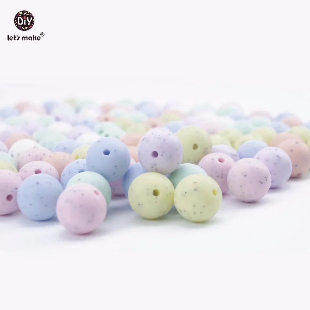 Let's Make 500pc Baby Teether Chewable Round Toys Silicone Sesame Beads Candy Colors DIY Crafts Accessories Baby Gifts 15mm
Let's Make 500pc Baby Teether Chewable Round Toys Silicone Sesame Beads Candy Colors DIY Crafts Accessories Baby Gifts 15mm