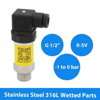 low cost -1 to 0 bar negative pressure sensor, 0 5 v output signal pressure transmitter, G 1 2 pressure transducer, DIN 43650A
low cost -1 to 0 bar negative pressure sensor, 0 5 v output signal pressure transmitter, G 1 2 pressure transducer, DIN 43650A
