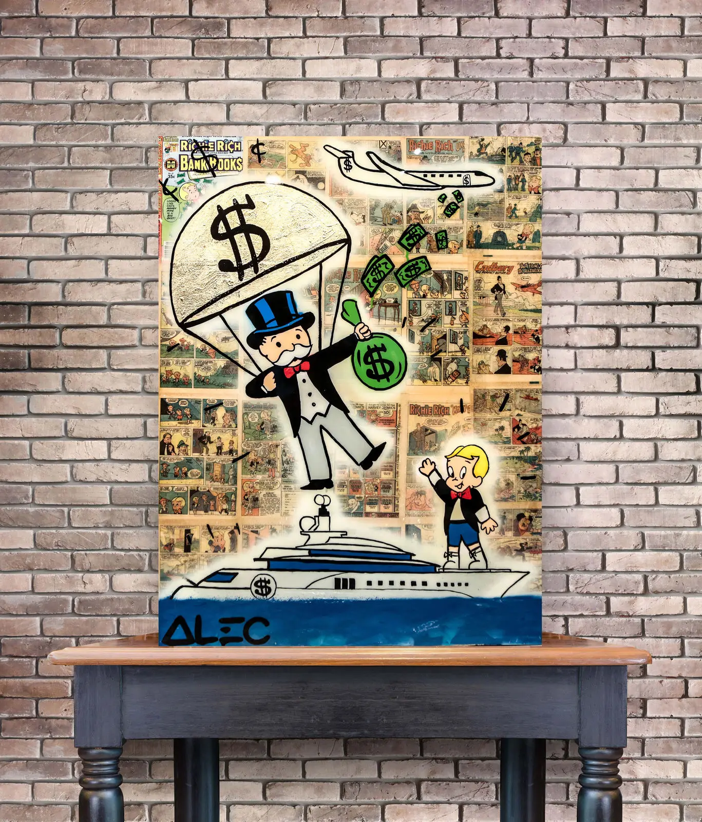 Alec Monopolys Money Parachute Abstract Wall Art Oil Painting Poster Canvas Painting Print Pictures for Living Room Home Decor
Alec Monopolys Money Parachute Abstract Wall Art Oil Painting Poster Canvas Painting Print Pictures for Living Room Home Decor