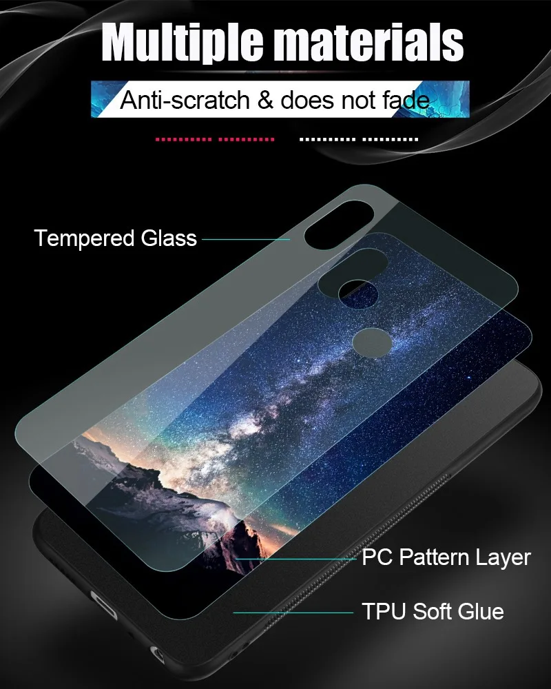 TOMKAS Tempered Glass Case For Xiaomi Redmi Note 5 Global 4X Space Coque Case Redmi 4X 5 Plus Cover Phone Cases For Xiaomi Mi A1 (8)