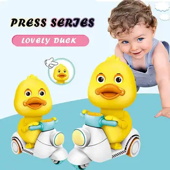 Pressing Motorcycle Duck Pressing Small Yellow Duck Toy Cartoon Inertia Car Expression Doll Child Toy Birthday Present Gift
Pressing Motorcycle Duck Pressing Small Yellow Duck Toy Cartoon Inertia Car Expression Doll Child Toy Birthday Present Gift