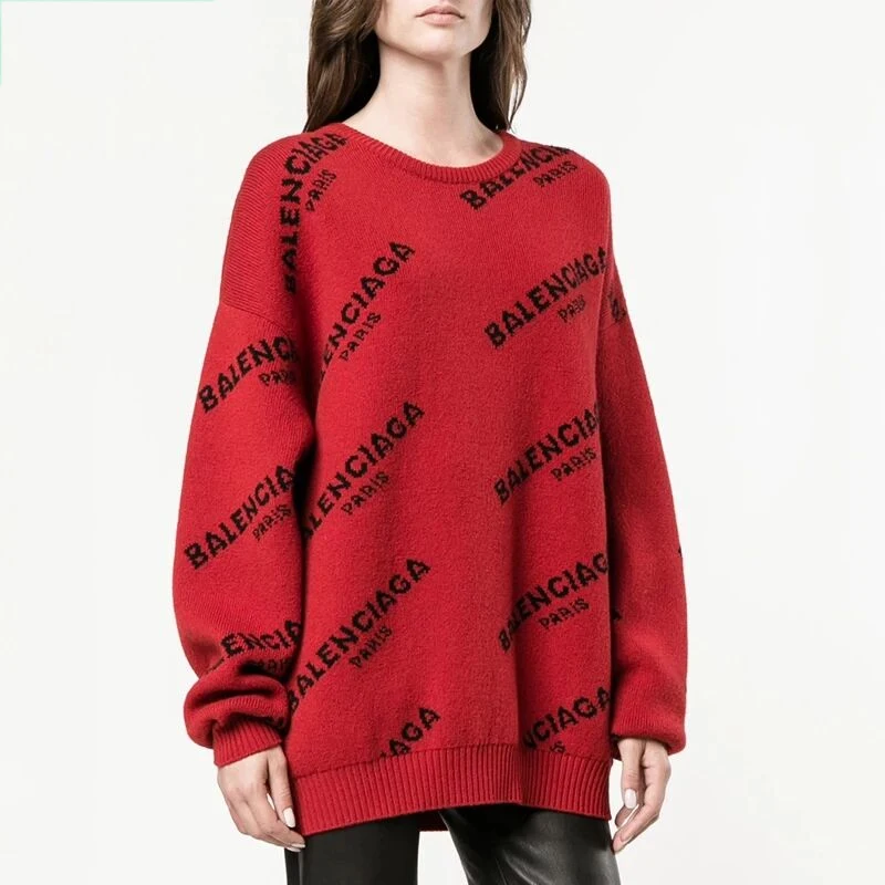 2018 Autumn Winter European Style Women Sweaters Print Letters Ladies Tops Thick Long Sleeve Pullover Warm Knitted Loose Sweater
2018 Autumn Winter European Style Women Sweaters Print Letters Ladies Tops Thick Long Sleeve Pullover Warm Knitted Loose Sweater