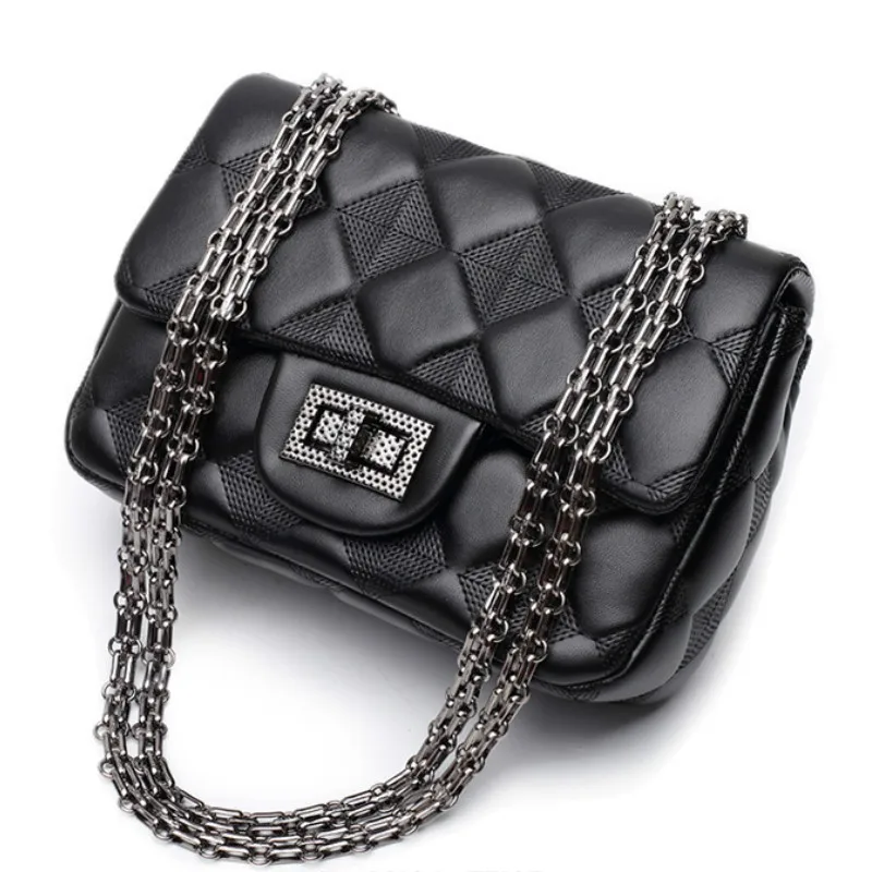 TekiEssica Leather Quilted Bag Plaid Mini Flab Women Chain Shoulder Bags Lady Designer Brand Women Messenger Bags
TekiEssica Leather Quilted Bag Plaid Mini Flab Women Chain Shoulder Bags Lady Designer Brand Women Messenger Bags