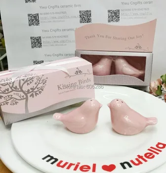 Fast Delivery 100pcs(50sets)/LOT wedding gift ceramic love birds salt and pepper shakers Bridal Shower Favors
Fast Delivery 100pcs(50sets)/LOT wedding gift ceramic love birds salt and pepper shakers Bridal Shower Favors