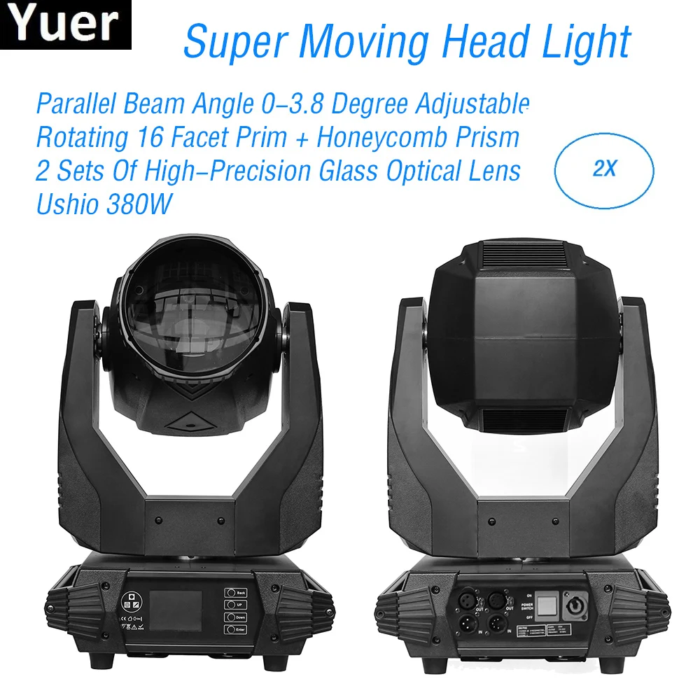 2Pcs/Lot 380W LED Moving Head Light Color temperature 8500K/4500K/3200K For Party Disco Bar Nightclub Stage Light DJ Equipment
2Pcs/Lot 380W LED Moving Head Light Color temperature 8500K/4500K/3200K For Party Disco Bar Nightclub Stage Light DJ Equipment
