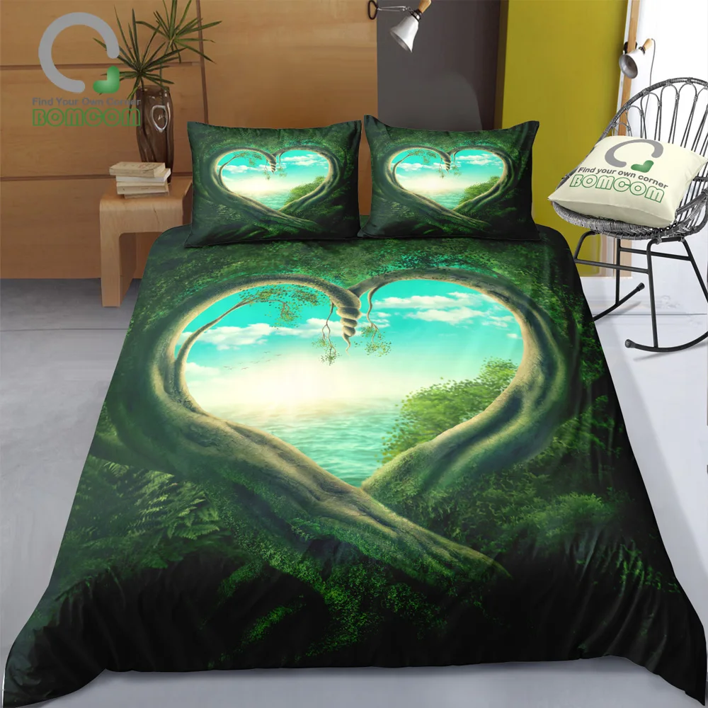 BOMCOM 3D Digital Printing bedding set fantasy scenery lake and sun in heart shape tree hole Duvet Cover Set 100% Microfiber
BOMCOM 3D Digital Printing bedding set fantasy scenery lake and sun in heart shape tree hole Duvet Cover Set 100% Microfiber