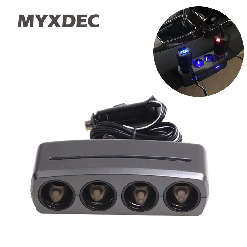 12V-24V Car Cigarette Lighter Socket 4 Way Splitter Plug LED Charger Adapter 120W Detection For Phone MP3 DVR Accessories
12V-24V Car Cigarette Lighter Socket 4 Way Splitter Plug LED Charger Adapter 120W Detection For Phone MP3 DVR Accessories