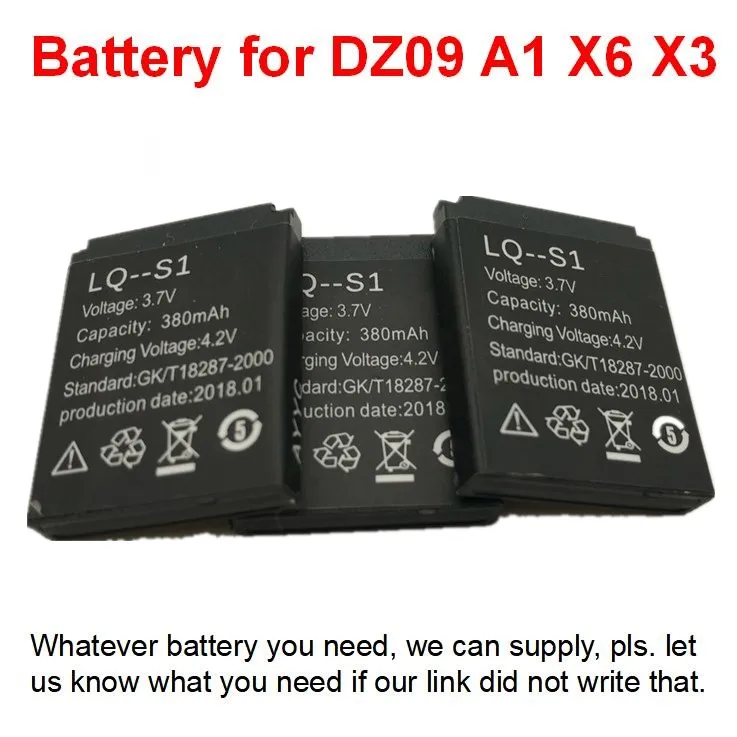 SmartWatch Battery Replacement Battery For Smart Watch Dz09 A1 GT08 Q18 T8 X6 X3 Q50 Q90 Q529
SmartWatch Battery Replacement Battery For Smart Watch Dz09 A1 GT08 Q18 T8 X6 X3 Q50 Q90 Q529