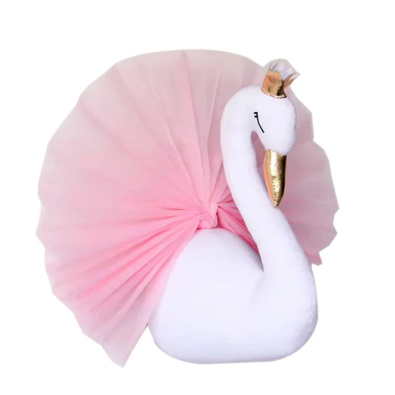 Lovely 3D Golden Crown Swan Wall Art Hanging Girl Swan Doll Stuffed Toy Animal Head Wall Decor For Kids Birthday Wedding Gift
Lovely 3D Golden Crown Swan Wall Art Hanging Girl Swan Doll Stuffed Toy Animal Head Wall Decor For Kids Birthday Wedding Gift