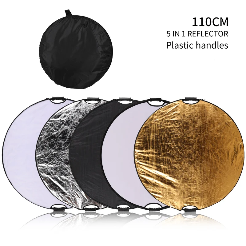 31' 80cm 5 in 1 Portable Collapsible Round Handhold Light Reflector ,Flash Accessories for Photography Studio with Carrying Bag
31' 80cm 5 in 1 Portable Collapsible Round Handhold Light Reflector ,Flash Accessories for Photography Studio with Carrying Bag