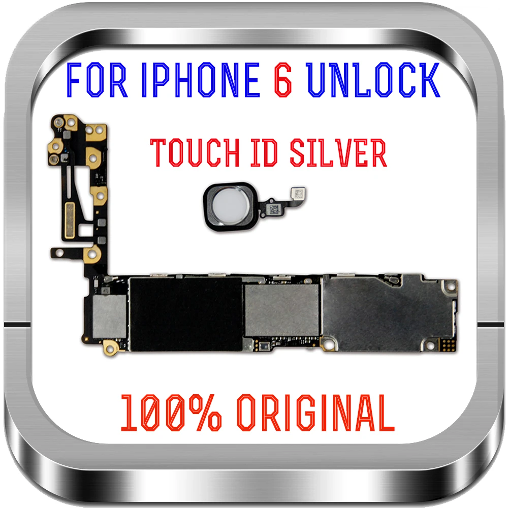 16GB 64GB 128GB IOS Unlocked logic board for iphone 6 motherboard with full Chips Original for iphone 6 4.7 inch Mainboard
16GB 64GB 128GB IOS Unlocked logic board for iphone 6 motherboard with full Chips Original for iphone 6 4.7 inch Mainboard