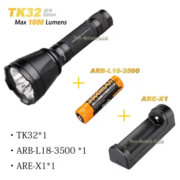 New Arrival Fenix TK32 2016 422-meter Beam Distance 1000 Lumens + ARB-L18-3500 + ARE-X1
New Arrival Fenix TK32 2016 422-meter Beam Distance 1000 Lumens + ARB-L18-3500 + ARE-X1