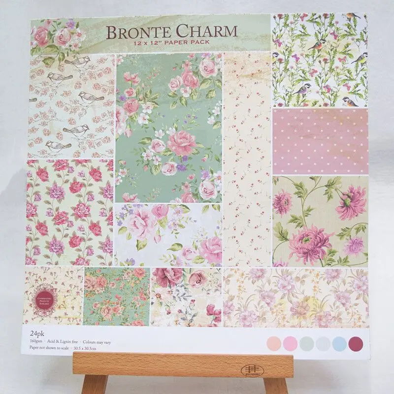 12inch 24sheetspack colorful bronte charm theme Gift Wrapping Book kit Scrapbooking Paper DIY card making home deco Craft Art
12inch 24sheetspack colorful bronte charm theme Gift Wrapping Book kit Scrapbooking Paper DIY card making home deco Craft Art
