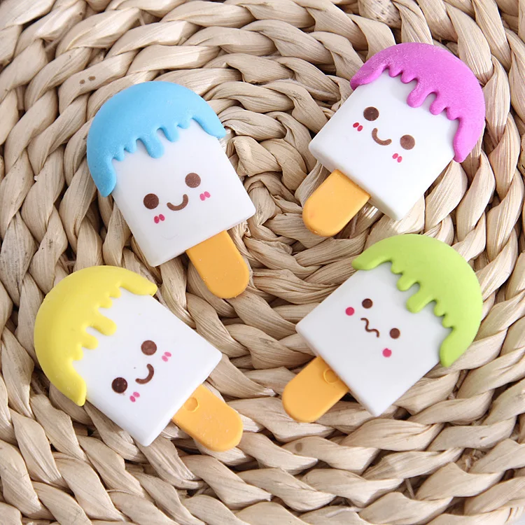 1pc Creative cartoon smiley ice cream eraser can be assembled popsicle rubber cute kawaii rubber for children drop shipping
1pc Creative cartoon smiley ice cream eraser can be assembled popsicle rubber cute kawaii rubber for children drop shipping
