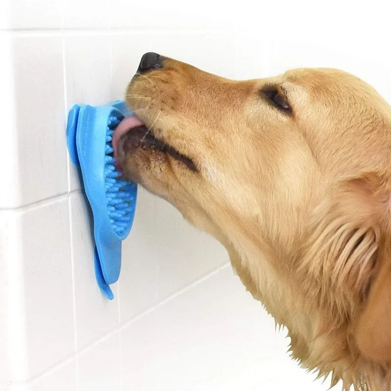Treat Dispensing Mat Suctions to Wall for Pet Bathing, Grooming, and Dog Training
Treat Dispensing Mat Suctions to Wall for Pet Bathing, Grooming, and Dog Training