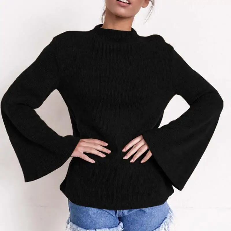 Fashion Warm Turtleneck Sweater For Women Flare Sleeve Pullover Solid Jumper Female Winter Tops WS2816C
Fashion Warm Turtleneck Sweater For Women Flare Sleeve Pullover Solid Jumper Female Winter Tops WS2816C