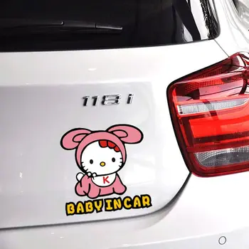 14CM*14CM Baby In Car HelloKitty Cute Lovely Cartoon Car Stickers Creative Decals Reflective Auto Tuning Styling D10
14CM*14CM Baby In Car HelloKitty Cute Lovely Cartoon Car Stickers Creative Decals Reflective Auto Tuning Styling D10