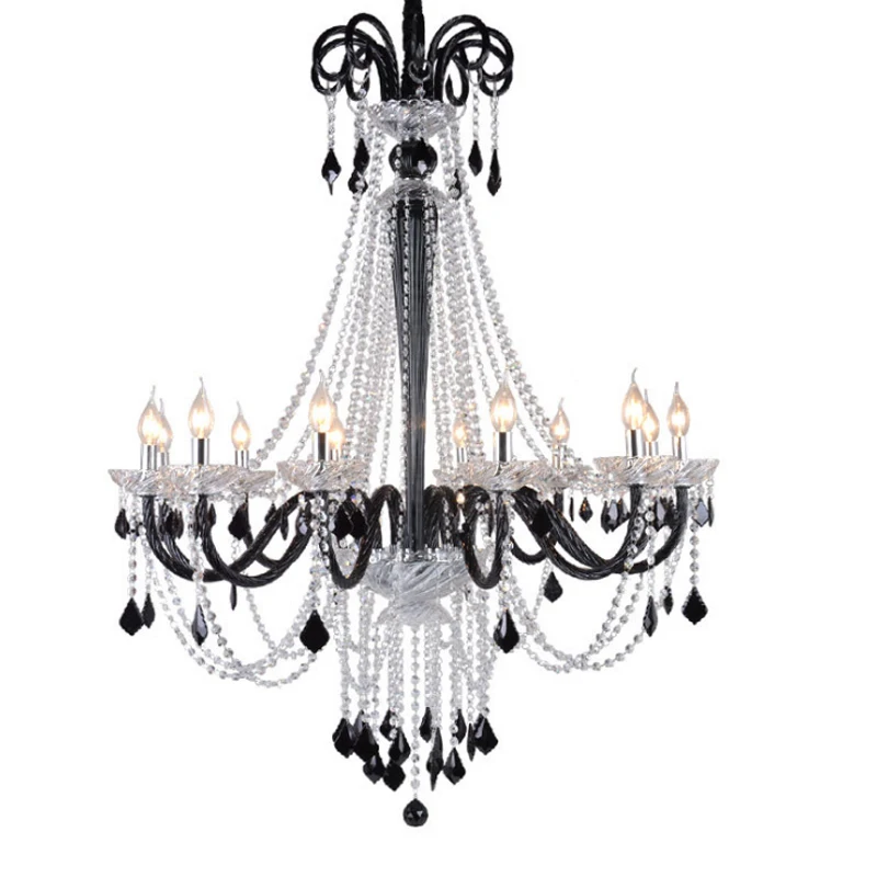 Black Crystal Chandelier LED Transparent Glass Lighting Modern Pendant Lamp Ceiling Hanging Light Fixture Kitchen Dining
Black Crystal Chandelier LED Transparent Glass Lighting Modern Pendant Lamp Ceiling Hanging Light Fixture Kitchen Dining