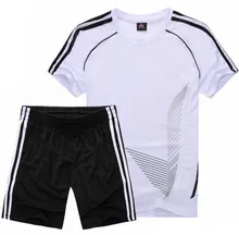 Горячие мужские футбольные трикотажные наборы для подростков мужские футбольные тренировочные Дышащие футбольные майки на заказ спортивн...(China)