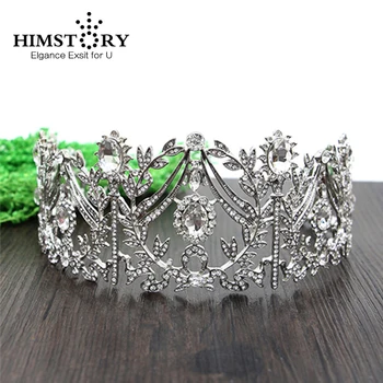 HIMSTORY Luxurious Crystal Olive Branch Large Crown Tiara Bridal Hair Jewelry Wedding Party Birthday Festival Hair Accessory
HIMSTORY Luxurious Crystal Olive Branch Large Crown Tiara Bridal Hair Jewelry Wedding Party Birthday Festival Hair Accessory