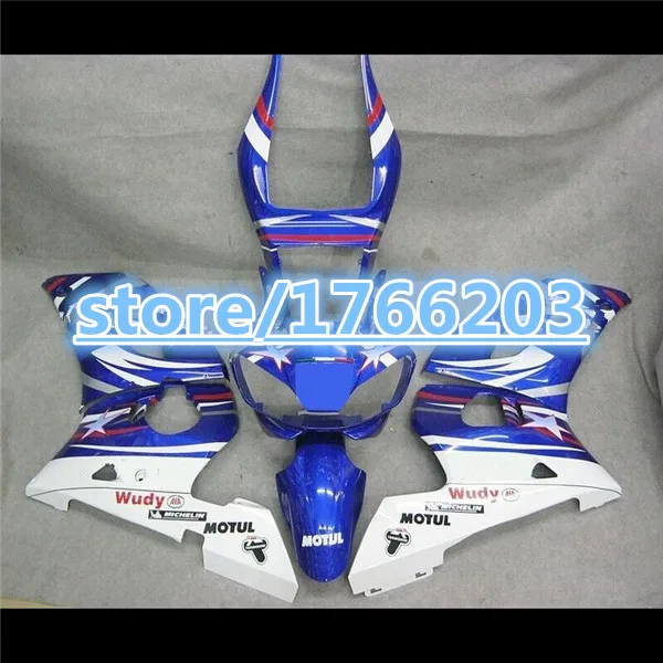 YZF R6 Fairing kits for YAHAMA YZF R6 2004 2003 2005 ABS YZF-R6 03-05 YZF R6 04 03 05 blue white YZFR6 2003 2005 fairings Ning
YZF R6 Fairing kits for YAHAMA YZF R6 2004 2003 2005 ABS YZF-R6 03-05 YZF R6 04 03 05 blue white YZFR6 2003 2005 fairings Ning