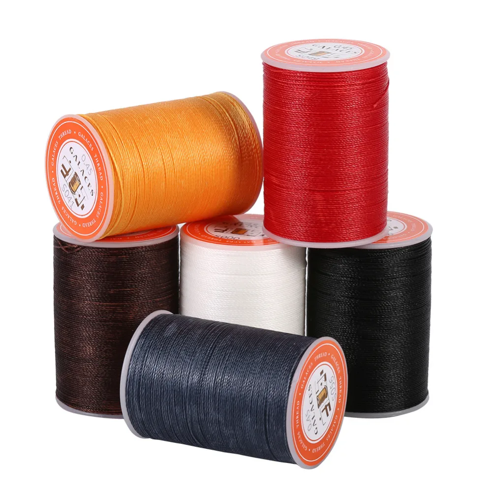 160m/175yard Leather Sewing Thread Waxed Thread Cord for DIY Handicraft Tool Hand Polyester Stitching Thread Multicolor
160m/175yard Leather Sewing Thread Waxed Thread Cord for DIY Handicraft Tool Hand Polyester Stitching Thread Multicolor