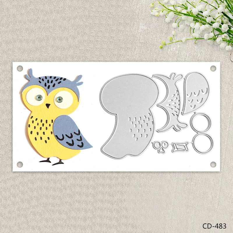 Cute owl Animal Metal Cutting Dies for Scrapbooking Photo Album Embossing DIY Paper Cards Making Decorative Stencil Craft CD-481
Cute owl Animal Metal Cutting Dies for Scrapbooking Photo Album Embossing DIY Paper Cards Making Decorative Stencil Craft CD-481