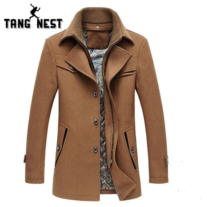 TANGNEST Fashion New Thick Warm Men Coat 2019 Casual Solid Long Turn-down Collar Men Jacket Popular Coat For Male MWN170 
TANGNEST Fashion New Thick Warm Men Coat 2019 Casual Solid Long Turn-down Collar Men Jacket Popular Coat For Male MWN170