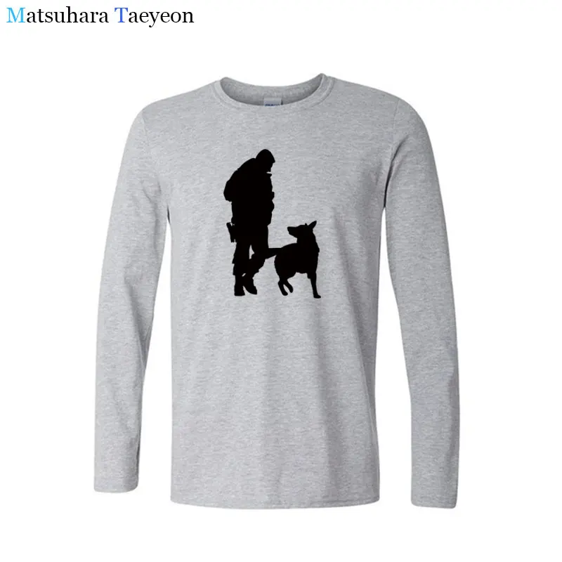 Matsuhara Taeyeon brand arder men winter long sleeve round collar printing Officer Dog Menswear T-shirt S funny t shirts 
Matsuhara Taeyeon brand arder men winter long sleeve round collar printing Officer Dog Menswear T-shirt S funny t shirts