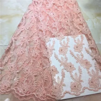 2019 Latest French Nigerian Laces Fabrics High Quality Tulle African beads Laces Fabric Wedding pink African French Tulle Lace
2019 Latest French Nigerian Laces Fabrics High Quality Tulle African beads Laces Fabric Wedding pink African French Tulle Lace