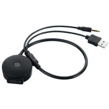 Chenyang USB & 3.5mm AUX to Bluetooth Audio Aux & USB Female Adapter Cable For Car BMW & Mini Cooper
Chenyang USB & 3.5mm AUX to Bluetooth Audio Aux & USB Female Adapter Cable For Car BMW & Mini Cooper