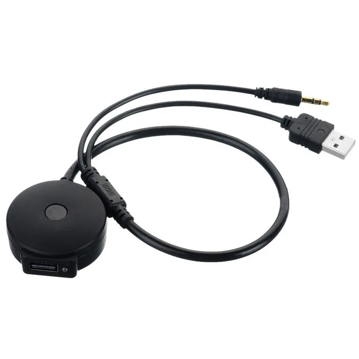 USB & 3.5mm AUX to Bluetooth Audio Aux & USB Female Adapter Cable For Car BMW & Mini Cooper
USB & 3.5mm AUX to Bluetooth Audio Aux & USB Female Adapter Cable For Car BMW & Mini Cooper