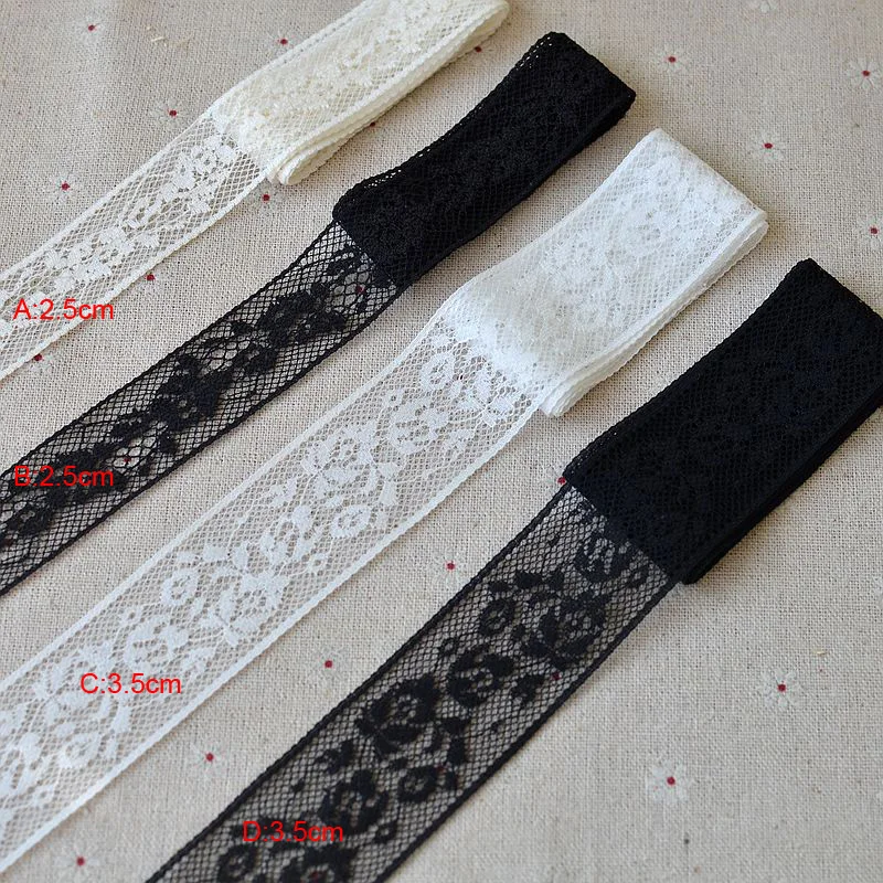 20 meter/lot 2.5-3.5cm width black/ivory embroidery fabric dress tapes lace trim ribbon G14N636L1229Y
20 meter/lot 2.5-3.5cm width black/ivory embroidery fabric dress tapes lace trim ribbon G14N636L1229Y