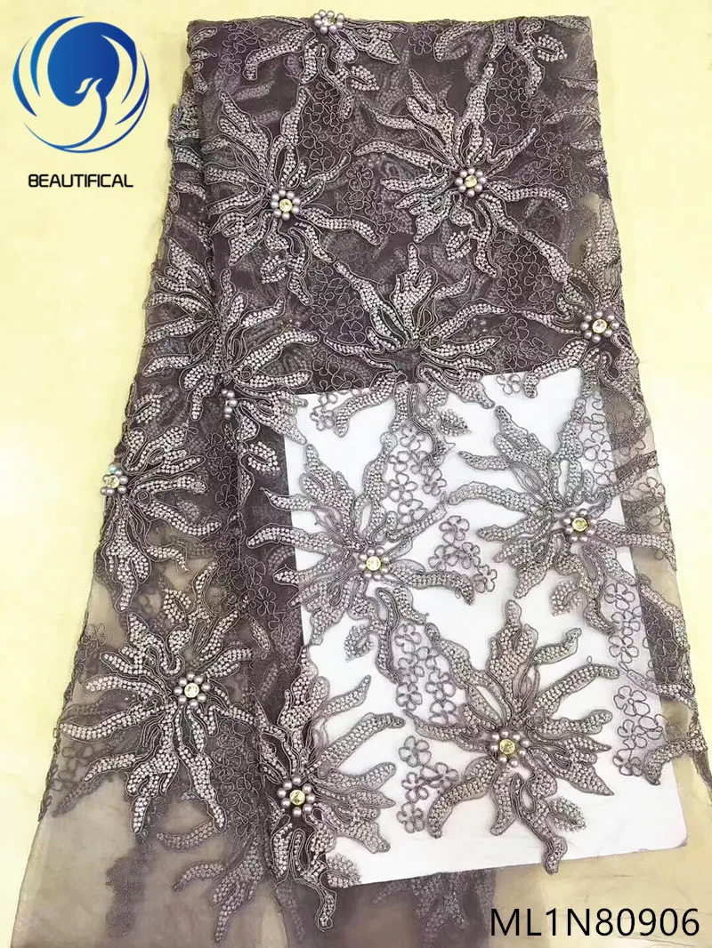 Beautifical embroidered lace fabric beaded lace fabric 5 yards/lot nigerian lace fabric high quality for wedding dresses ML1N809
Beautifical embroidered lace fabric beaded lace fabric 5 yards/lot nigerian lace fabric high quality for wedding dresses ML1N809