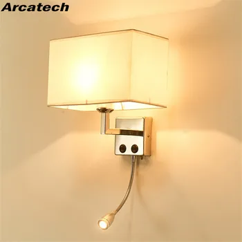 LED Fabric Bedside Wall Lamp Bedside Lamp Bedroom With Switch Modern Living Room Lamp Stairs Aisle Reading Wall Lamp NR-67
LED Fabric Bedside Wall Lamp Bedside Lamp Bedroom With Switch Modern Living Room Lamp Stairs Aisle Reading Wall Lamp NR-67