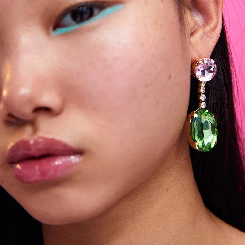 Fashion Matched Green Crystal Drop Earrings for Women ZA New Coming Trendy Boho Acrylic Personalized Dangle Earrings ET1136
Fashion Matched Green Crystal Drop Earrings for Women ZA New Coming Trendy Boho Acrylic Personalized Dangle Earrings ET1136