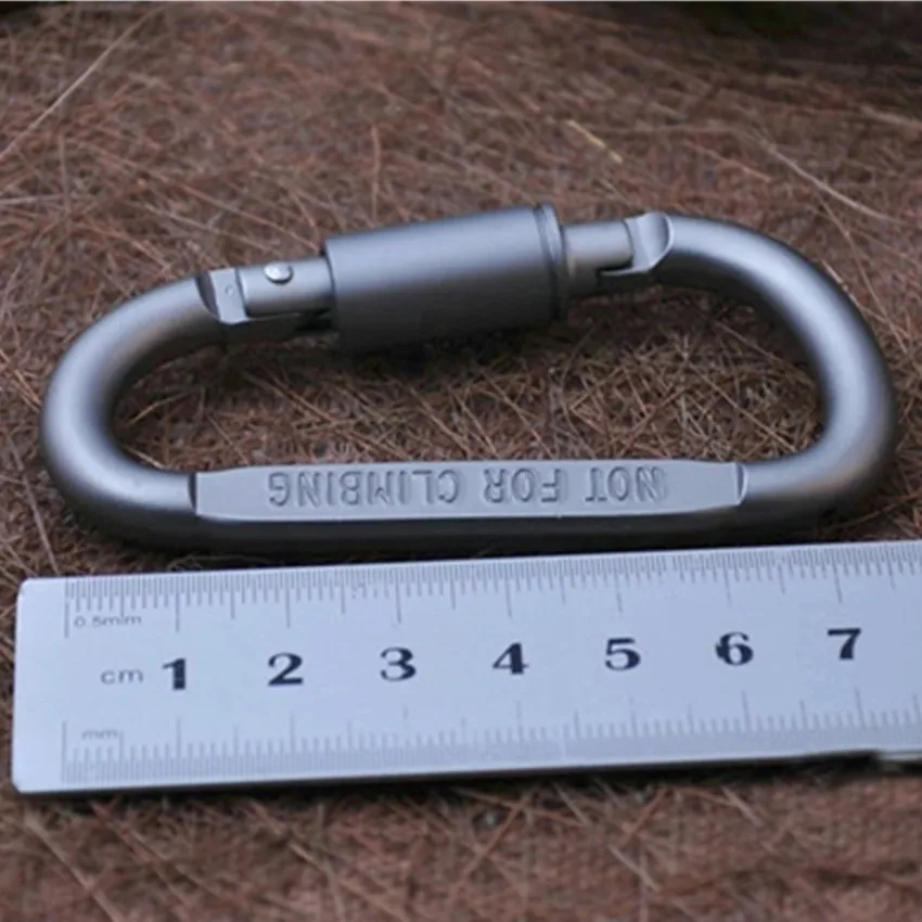 Carabiner Clip Hook D-Ring Keychain Locking Hooks Aluminum Alloy Spring Snap Outdoor Camping Hiking Screw Hanging 1 Pc Buckle
Carabiner Clip Hook D-Ring Keychain Locking Hooks Aluminum Alloy Spring Snap Outdoor Camping Hiking Screw Hanging 1 Pc Buckle