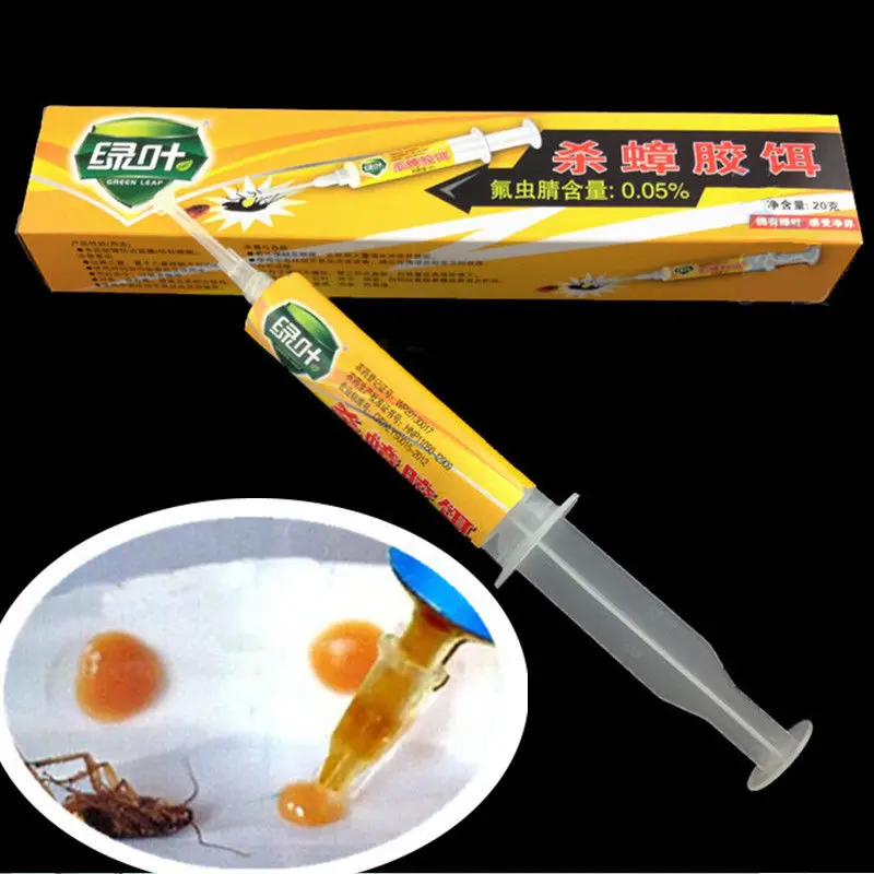 20g Cockroach Insect Kill Medicine Roach Bait Gel Poison Syringe Professional Commercial Control Eco- Friendly HH16021
20g Cockroach Insect Kill Medicine Roach Bait Gel Poison Syringe Professional Commercial Control Eco- Friendly HH16021