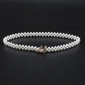 Women Elegnat Waist Belt White Pearl Metal Waistband for Women Dresses Coats Shirts Sashes Classy Female Fashionable All Match
Women Elegnat Waist Belt White Pearl Metal Waistband for Women Dresses Coats Shirts Sashes Classy Female Fashionable All Match