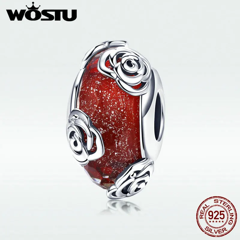 WOSTU 925 Sterling Silver Colored Glaze Fragrant Rose Beads Fit Charm Bracelet & Necklace Pendant Original Jewelry Gift DXC1030
WOSTU 925 Sterling Silver Colored Glaze Fragrant Rose Beads Fit Charm Bracelet & Necklace Pendant Original Jewelry Gift DXC1030