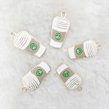 13*25mm 10pcs/lot Coffee Cup of Tea Enamel Charms Oil Drop fit Earring Bracelets Jewelry finding DIY Craft
13*25mm 10pcs/lot Coffee Cup of Tea Enamel Charms Oil Drop fit Earring Bracelets Jewelry finding DIY Craft