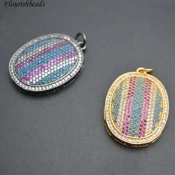 Paved Multi Color CZ New Design 23x32mm Oval Shape Metal Pendant fit Fashion Necklace making
Paved Multi Color CZ New Design 23x32mm Oval Shape Metal Pendant fit Fashion Necklace making