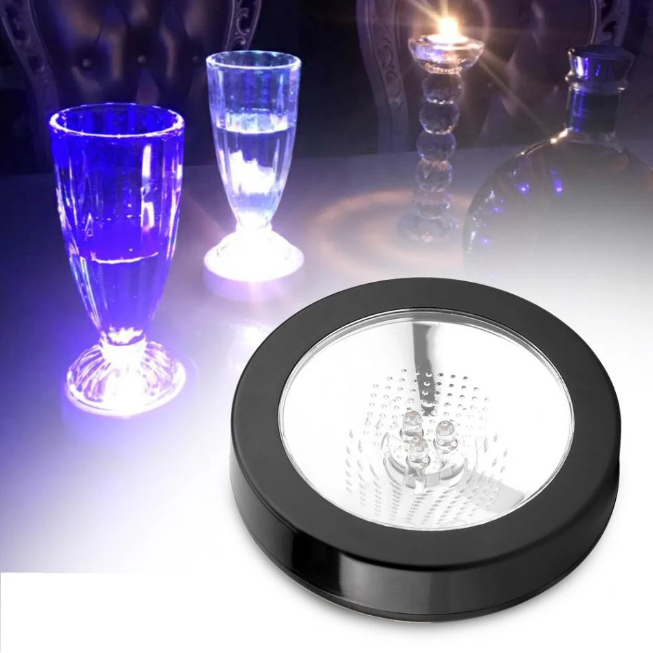 Mini LED Glow Bottle Sticker Coaster Flashing Cup Mat Blue Red Green White Multi Color Light Up Club Bar Home Wedding Party
Mini LED Glow Bottle Sticker Coaster Flashing Cup Mat Blue Red Green White Multi Color Light Up Club Bar Home Wedding Party