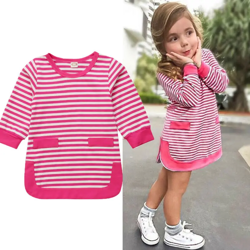 Xmas Princess Dress Girl Baby Party Stripe Tops Long Sleeve Shirt Kids Dresses For Girls Clothes 6M-5Y
Xmas Princess Dress Girl Baby Party Stripe Tops Long Sleeve Shirt Kids Dresses For Girls Clothes 6M-5Y